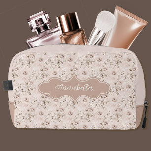 Annabella Vintage Stof Roze Roze Toilettasje