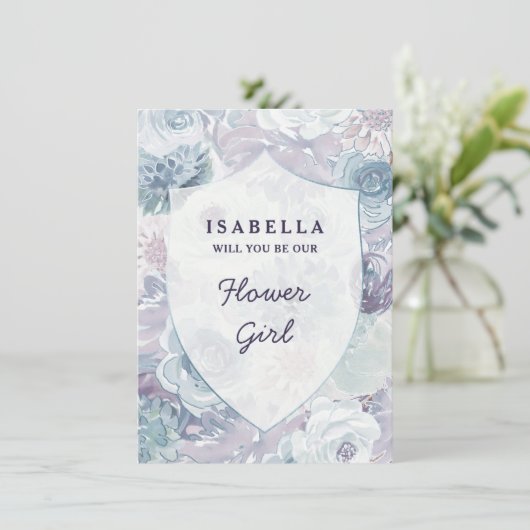 Annabelle Bloemenkroon Bloemenmeisje Voorstelkaart (Staand voorkant)