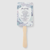 Annabelle Crest huwelijksceremonie programma Handwaaier (Achterkant)