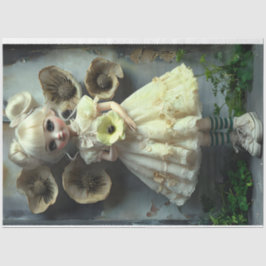 Annabelle gele jurk Kleuren Tissue Papier