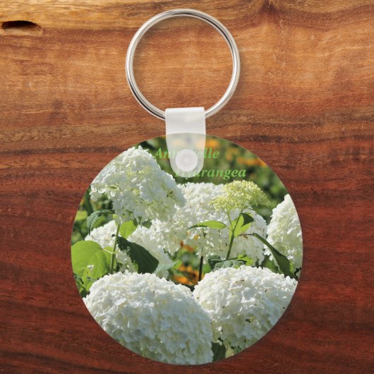 Annabelle Hydrangea Sleutelhanger (Voorkant)