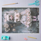 Annabelle Roze Jurk Decoupage Tissue Paper Tissuepapier (Craft)