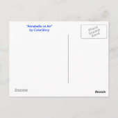 Annabelle sur la carte postale d'air (Dos)