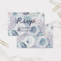 Annabelle Vintage Floral Website RSVP Insertion Ca