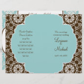 AnnaLiese Damask - programma voor officiële bruilo (Voorkant / Achterkant)