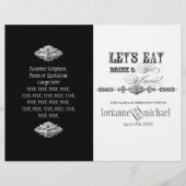 AnnaLiese Damask - Programme de mariage formel (Devant)