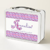 Annalise meisjesnaam betekenis monogram lunchbox (Achterkant)