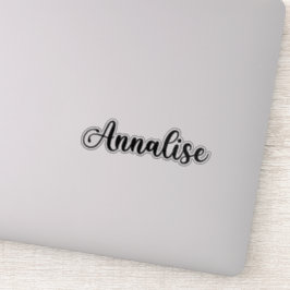 Annalise Naam - Handgeschreven kalligrafie Sticker