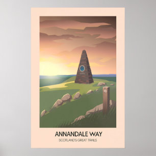 Annandale Way Schotland Great Trails Poster