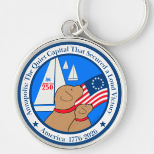 Annapolis Amerika 250e Verjaardag Sleutelhanger