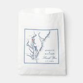 Annapolis Chesapeake Bay Huwelijk Bedankzakje (Voorkant)