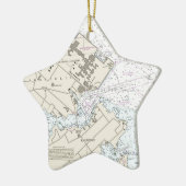 Annapolis Harbor Chart Keramisch Ornament (Links)