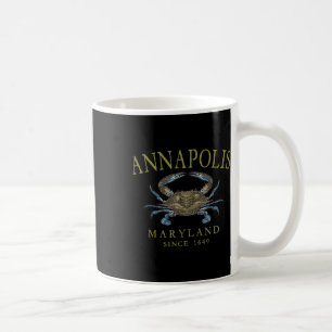 Annapolis Maryland Blauwe Krab sinds 1649 Gebogen Koffiemok