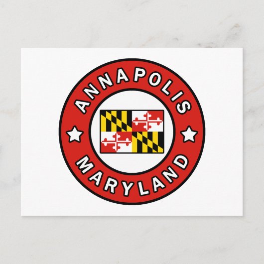 Annapolis Maryland Briefkaart (Voorkant)