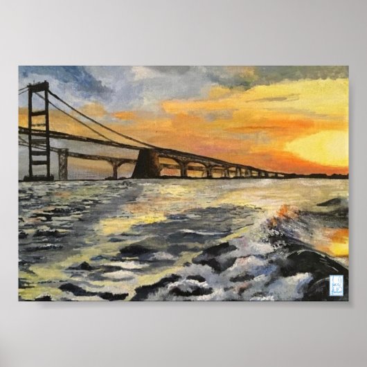 Annapolis Maryland Chesapeake Bay Bridge Poster (Voorkant)
