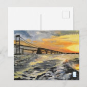 Annapolis Maryland Chesapeake Bay Briefkaart (Voorkant / Achterkant)