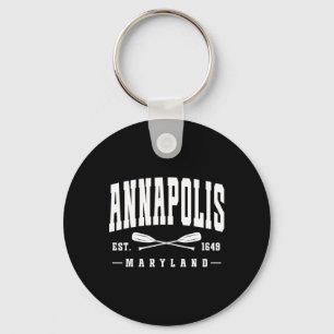 Annapolis Maryland Gesticht in 1649 Gekruiste Roei Sleutelhanger