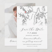 Annapolis Maryland Kaart Zwart-wit Foto (Voorkant / Achterkant)