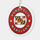 Annapolis Maryland Keramisch Ornament (Links)