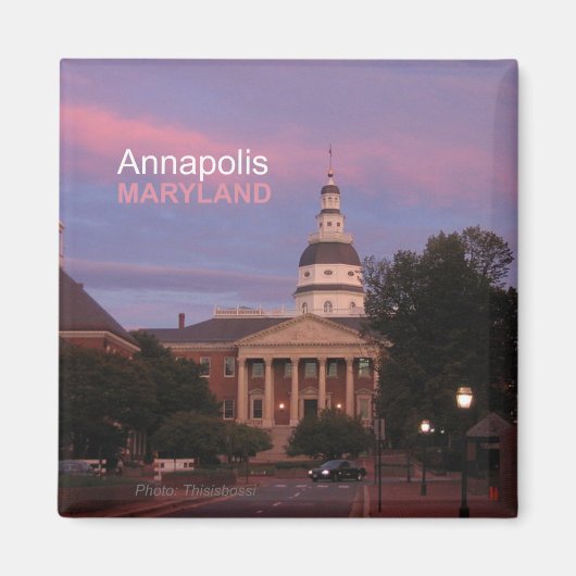 Annapolis Maryland State House Frigo Magnet (Devant)