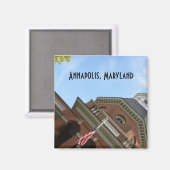 Annapolis, MD, aimant du palais de justice (Recto/Verso)