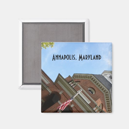 Annapolis, MD, aimant du palais de justice (Recto/Verso)