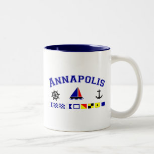 Annapolis, MD Tweekleurige Koffiemok