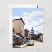 Annapolis MD winkels op Maryland Avenue Briefkaart (Voorkant / Achterkant)