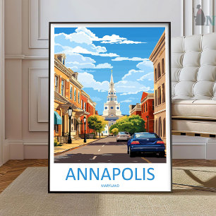 Annapolis Reisprint Muurkunst Annapolis Muur Kunst Poster