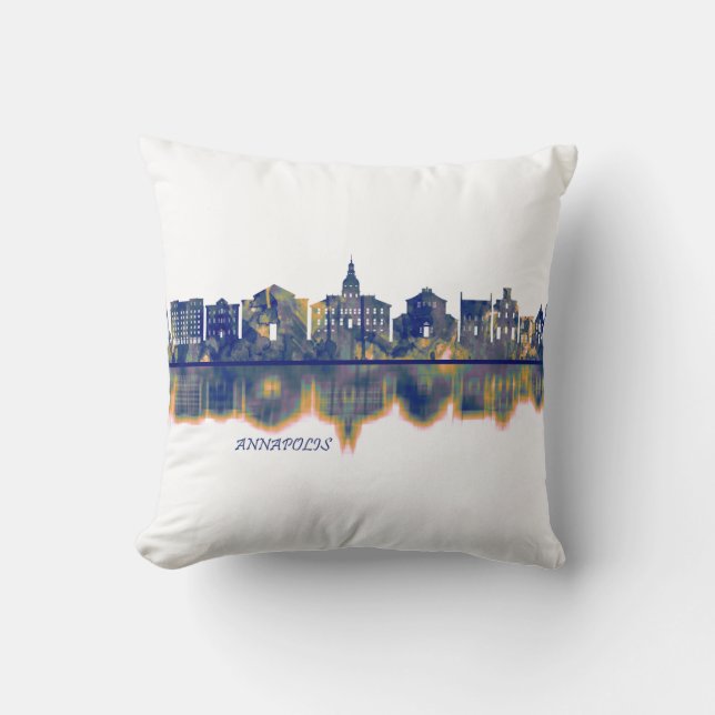 Annapolis Skyline Kussen (Voorkant)