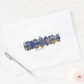 Annapolis Skyline Ronde Sticker (Envelop)
