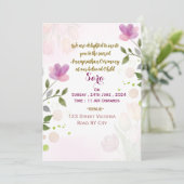 Annaprashan Ceremony Invitations Kaart (Staand voorkant)