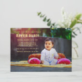 Annaprashan First Rice Ceremony Photo Kaart (Staand voorkant)