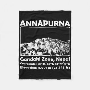Annapurna Mif Nepal Bergbeklimmen Trekken Fleece Deken