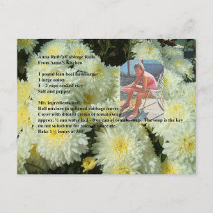 AnnaRuth's Cabbage Rolls Recipe Briefkaart