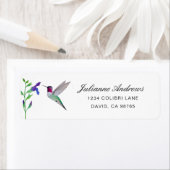 Anna's Hummingbird Return Address Label (Insitu)