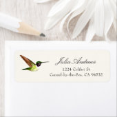 Anna's Hummingbird Return Address Label (Insitu)