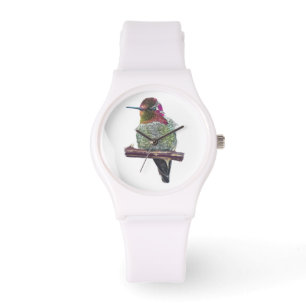 Anna's Hummingbird siliconen omsnoerd polshorloge Horloge
