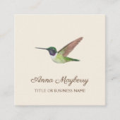Anna's Hummingbird Vierkante Visitekaartje (Voorkant)