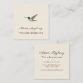 Anna's Hummingbird Vierkante Visitekaartje (Voorkant / Achterkant)