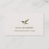 Anna's Hummingbird Visitekaartje (Voorkant)