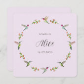 Anna's Hummingbirds Baptism (Voorkant / Achterkant)