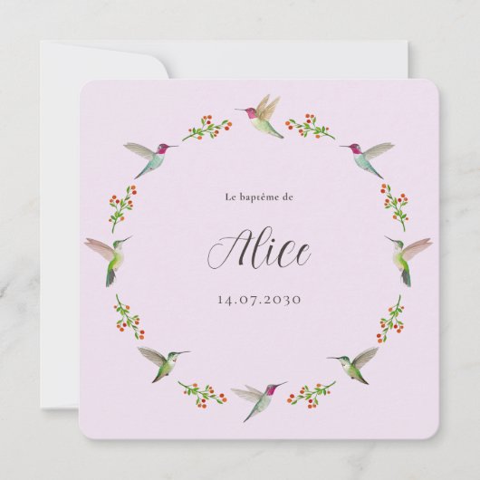 Anna's Hummingbirds Baptism (Voorkant)