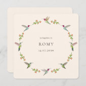 Anna's Hummingbirds Baptism (Voorkant / Achterkant)