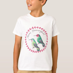 Anna's Kolibrie vogelsoort kunst logo T-shirt