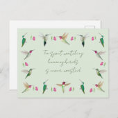 Anna's kolibries briefkaart (Voorkant / Achterkant)