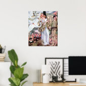  Anne Anderson Swan Princess Poster (Thuiskantoor)