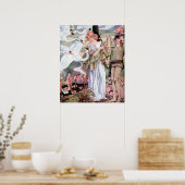  Anne Anderson Swan Princess Poster (Keuken)