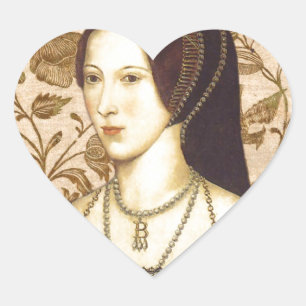 Anne Boleyn Hart Sticker