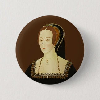 Anne Boleyn - historische illustratie Ronde Button 5,7 Cm
